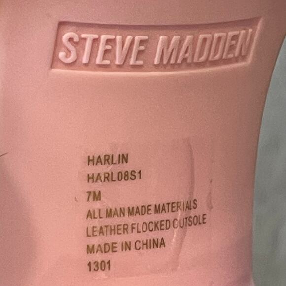 Steve Madden Womens Chunky Jelly Sandals 7 Platform Vacation Beachy Cruise Pink - Picture 7 of 7